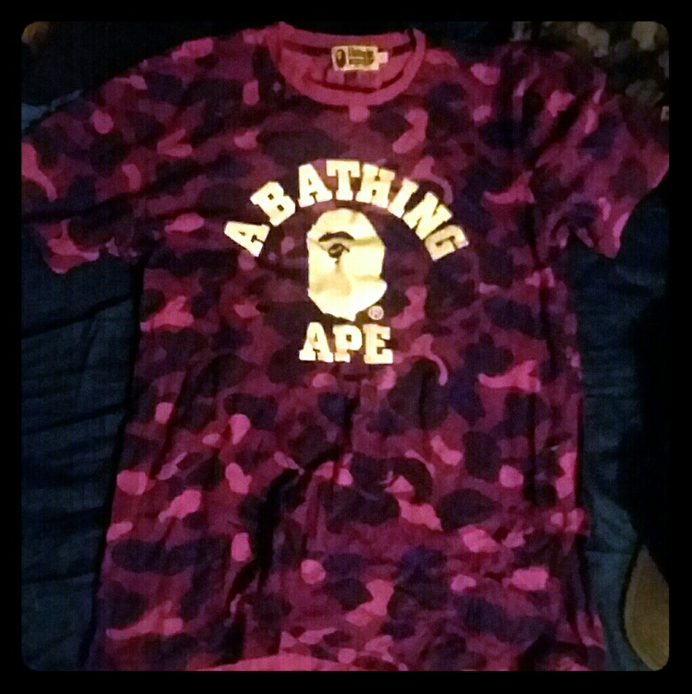 BAPE college T-shirt
